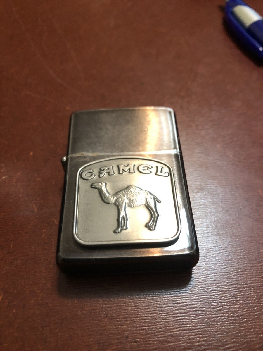 Camel Zippoライター 【非売品】Made in USA Vintage Zippo Camel Cigarettes Chrome Promotional Lighter w
