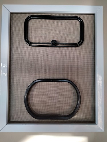Fly screen Port Window Hardware Insect Screen Access Wicket non magnetic - Picture 3 of 10