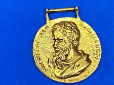 Michelangelo Buonarroti Gold Tone Or Plated Horse Medallion Picture