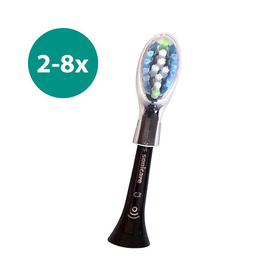 2 to 8 Pack Philips DiamondClean Premium C3 Replacement Heads Black | No Box