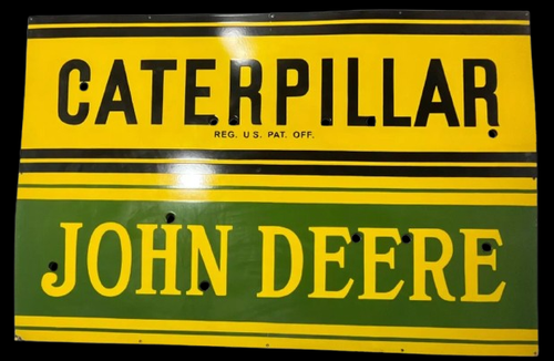 PORCELAIN CATERPILLAR ENAMEL SIGN 30X24 INCHES NEON SKIN SIGN - Picture 2 of 2