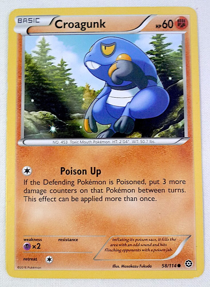 Pokémon Croagunk Trading Card 58/114