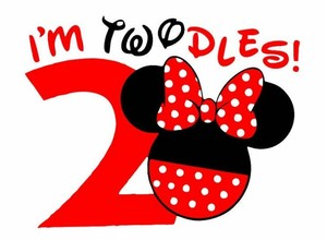 Download Disney Minnnie Mouse I M Twodles Second Birthday Shirt Iron On Transfer Ebay