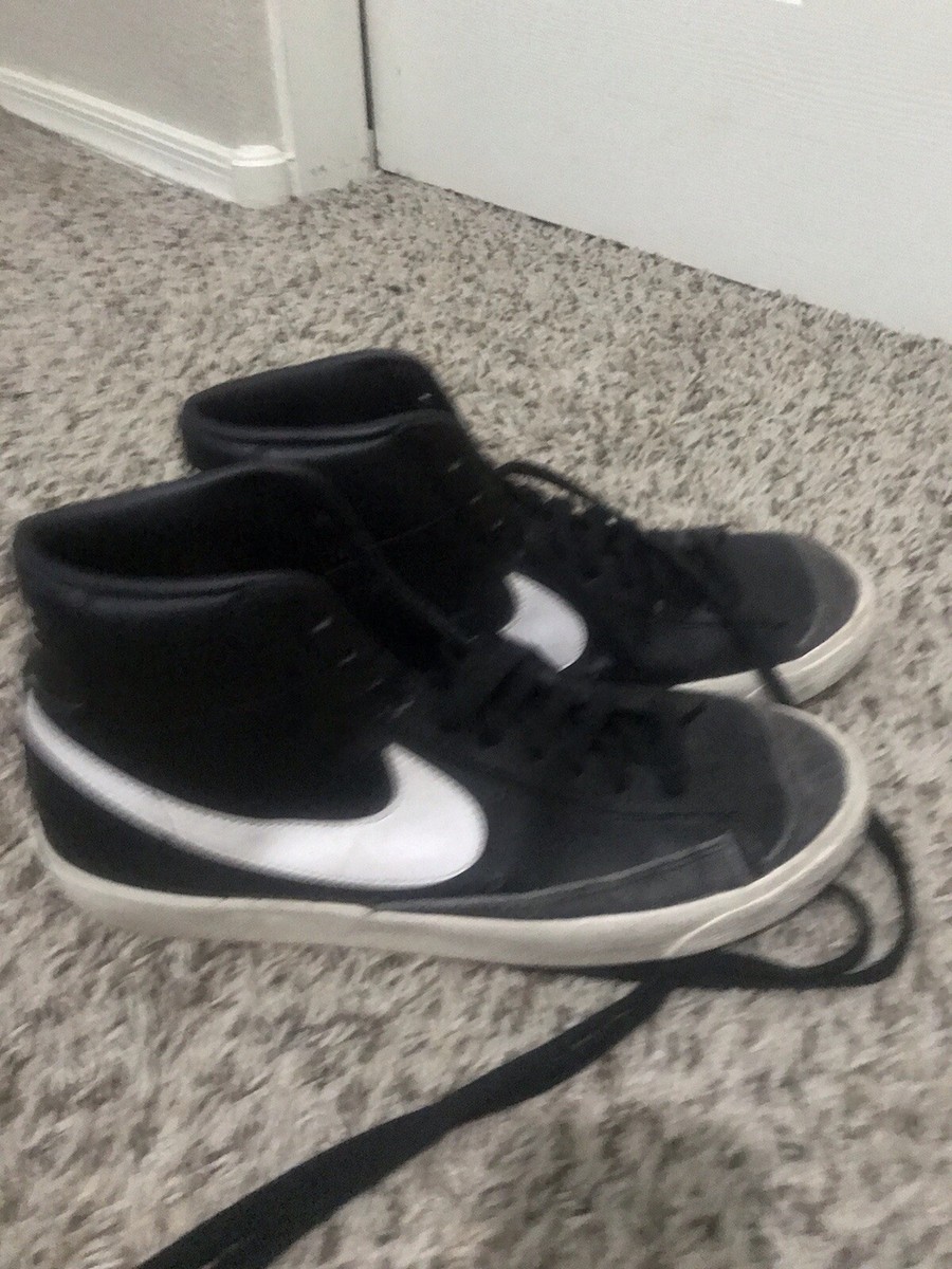Size 10.5 - Nike Blazer '77 Mid Black White W | eBay Size 10.5 - Nike Blazer '77 Mid Black White W | eBay