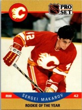 ☘️ 1990 Pro Set Sergei Makarov #396 Calgary Flames Rookie Of The Year