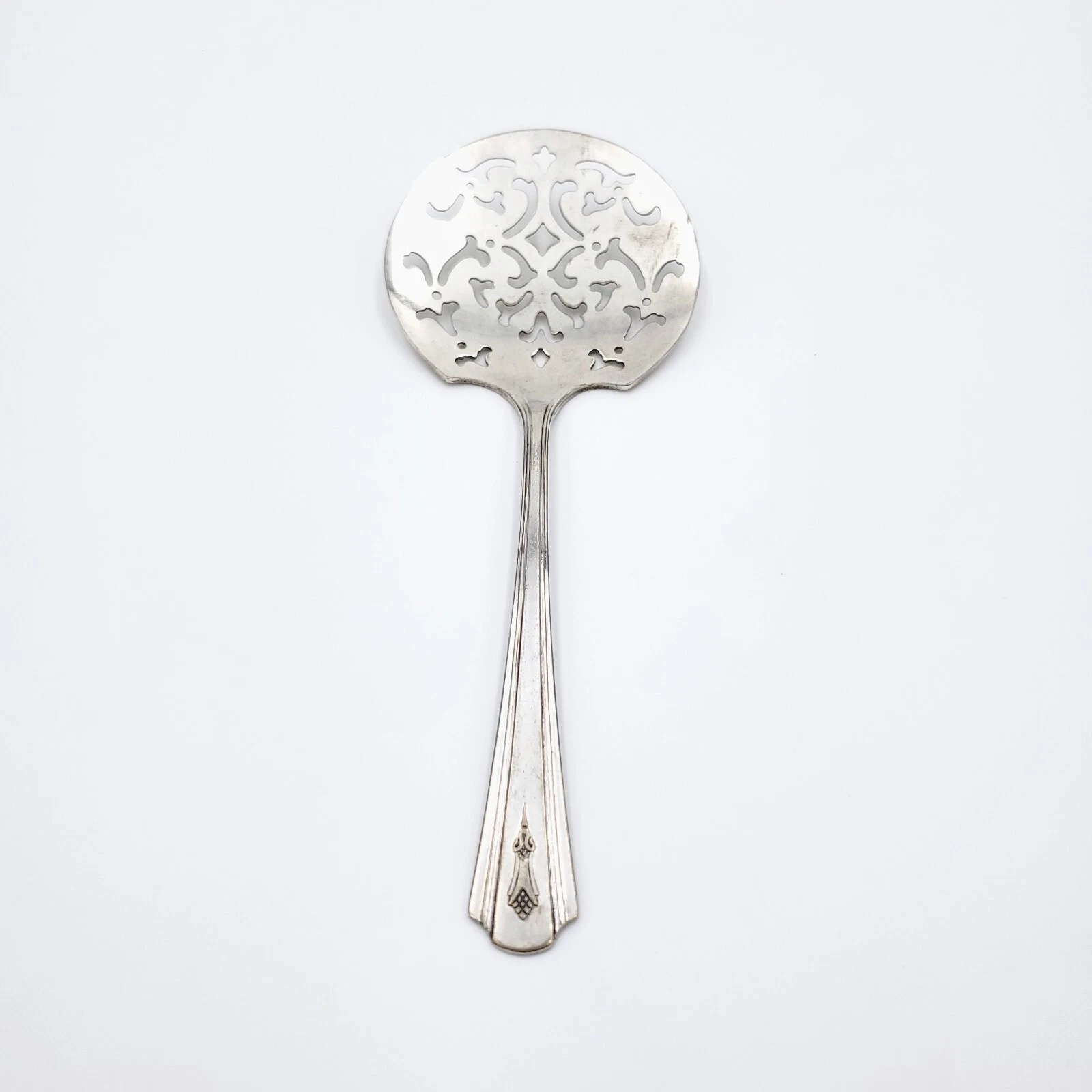Vintage Peerless Silver Plate Pierced Tomato/Cranberry Serving Spoon
