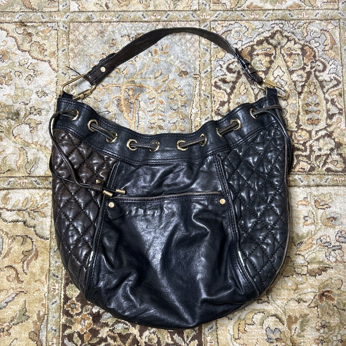Vintage Juicy Couture Genuine Leather Shoulder Bag y2k Shoulder