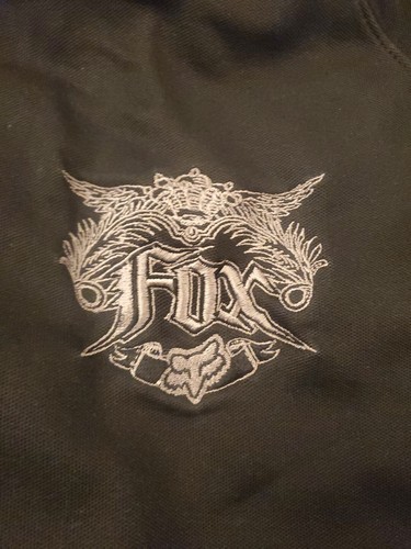 GREAT LOOKING FOX RACING DELUXE FULL ZIP BLACK WINDBREAKER JACKET MEN'S SIZE XL - Picture 2 of 7