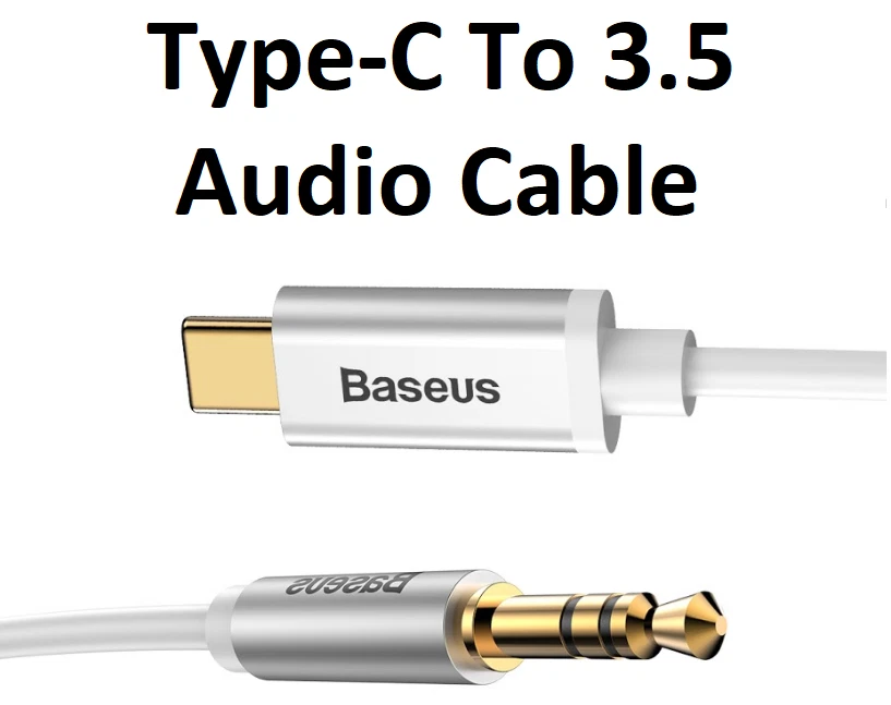 Baseus Type-C to AUX AUXILIARY 3.5mm Cable Car Audio Cord iPhone Samsung HTC LG - Image 2 of 4
