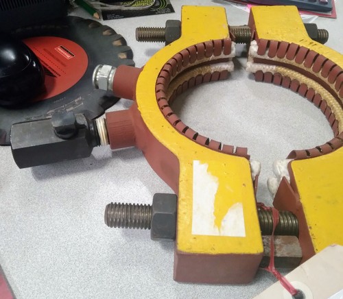 Plidco 43188 1 1/2" 150 Flange Gasket Repair Ring Clamp - Picture 3 of 6