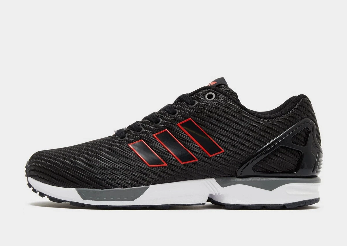 adidas Originals ZX Flux Trainers in Black and |