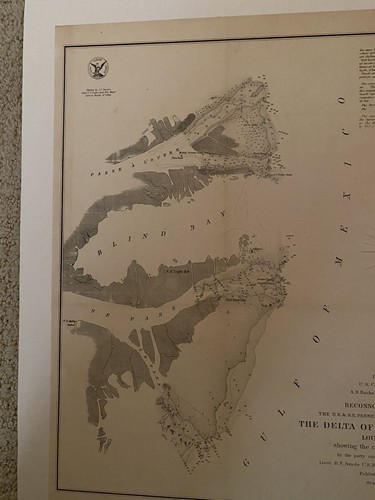 1851 US Coast Survey ,AD Bache Rare Map of Louisiana, United States - Picture 3 of 9