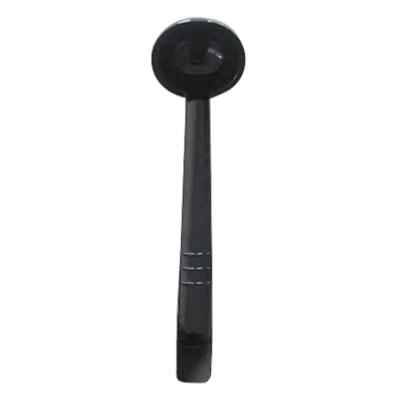 Thunder Group PLOP009BK 3/4 oz Black Polycarbonate One Piece Ladle