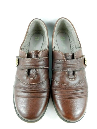 Mocassini Naturalizer N5 Comfort Contour in pelle marrone con fibbia da donna taglia 7 M - Foto 3 di 10