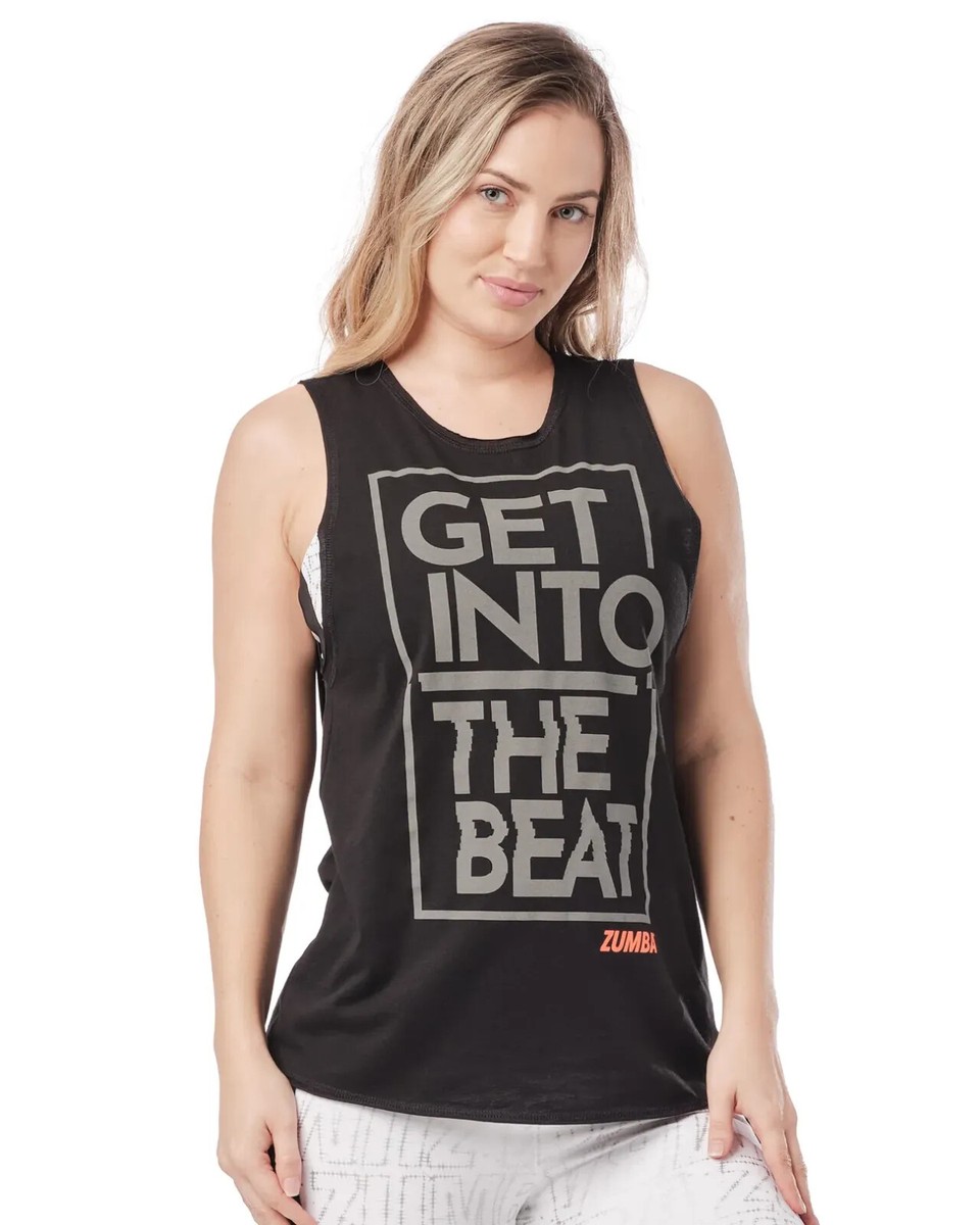 新作♪ズンバ Zumba Shimmer Open Back Tank - Bold Black Zumba Shimmer Open Back Tank | eBay