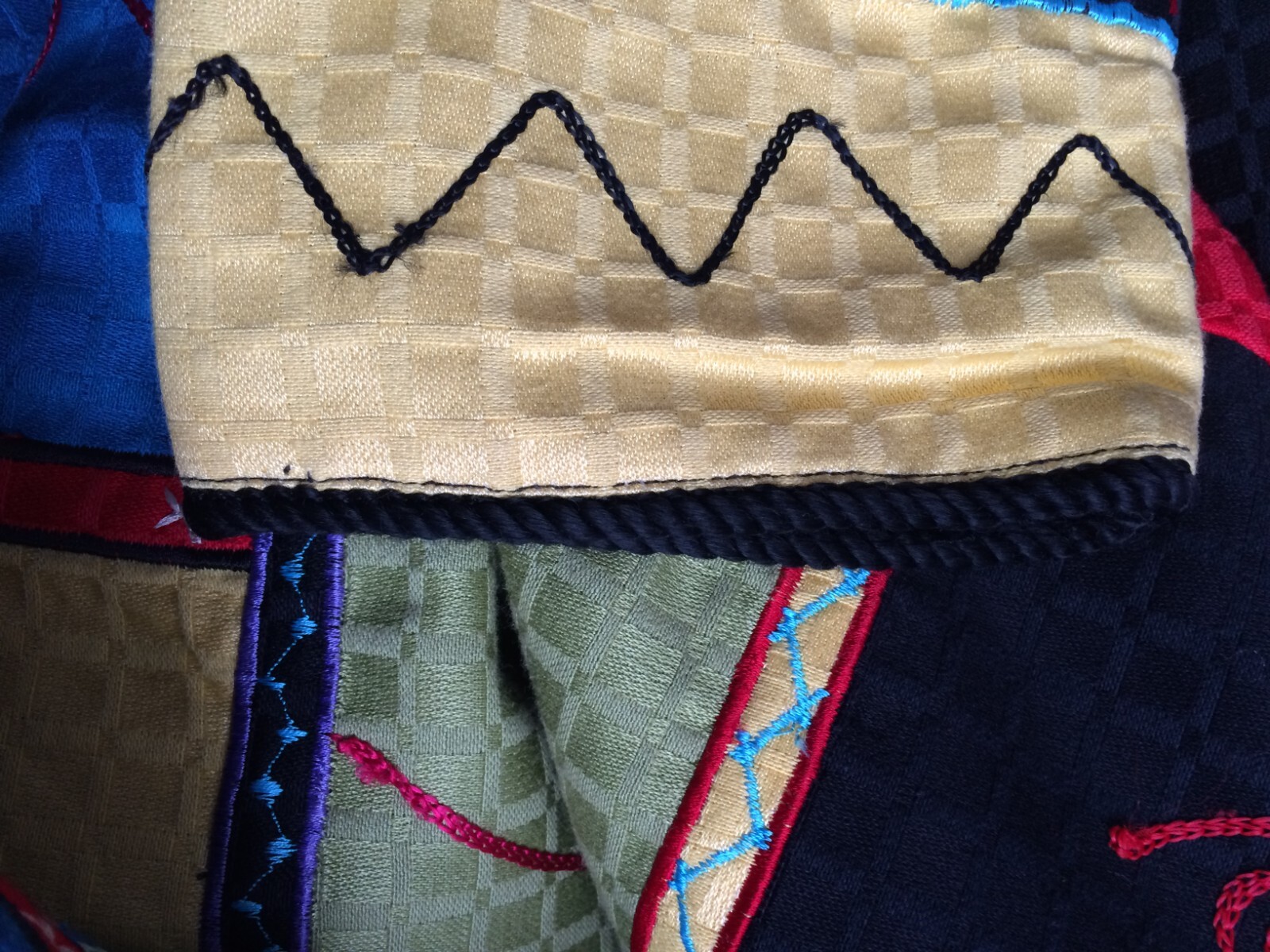 Indigo Moon Womens Multicolor Patchwork Jacket Me… - image 7