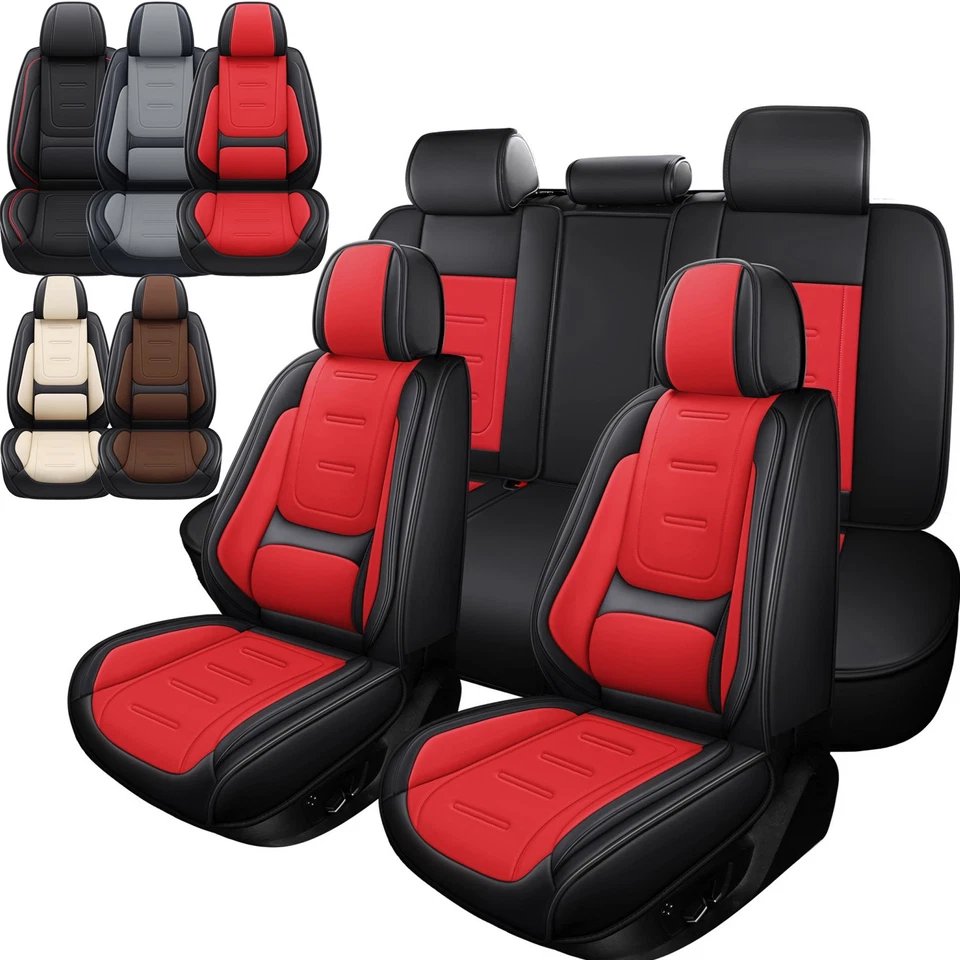For Toyota Tacoma Car 5 Seat Covers Full Set Leather Nappa Front Rear Protector Foto 2 de 4
