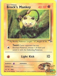 Brock's Mankey 67/132 Gym Heroes Common Unlimited