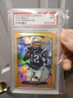 2014 bowman chrome #28 tom brady; gold 12/50 refractor PSA 9  (1/1  JERSEY#)