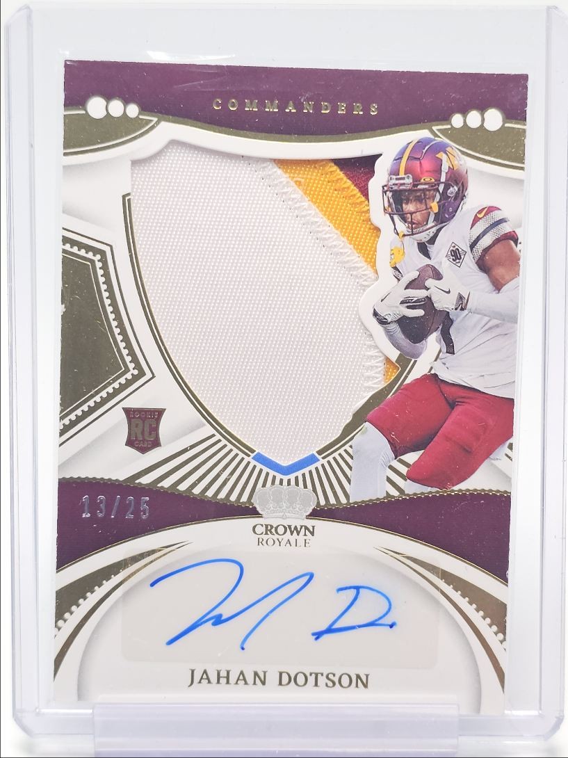 Jahan Dotson Panini Chronicles Crown Royale Silhouette Autograph #CRSJAD Base