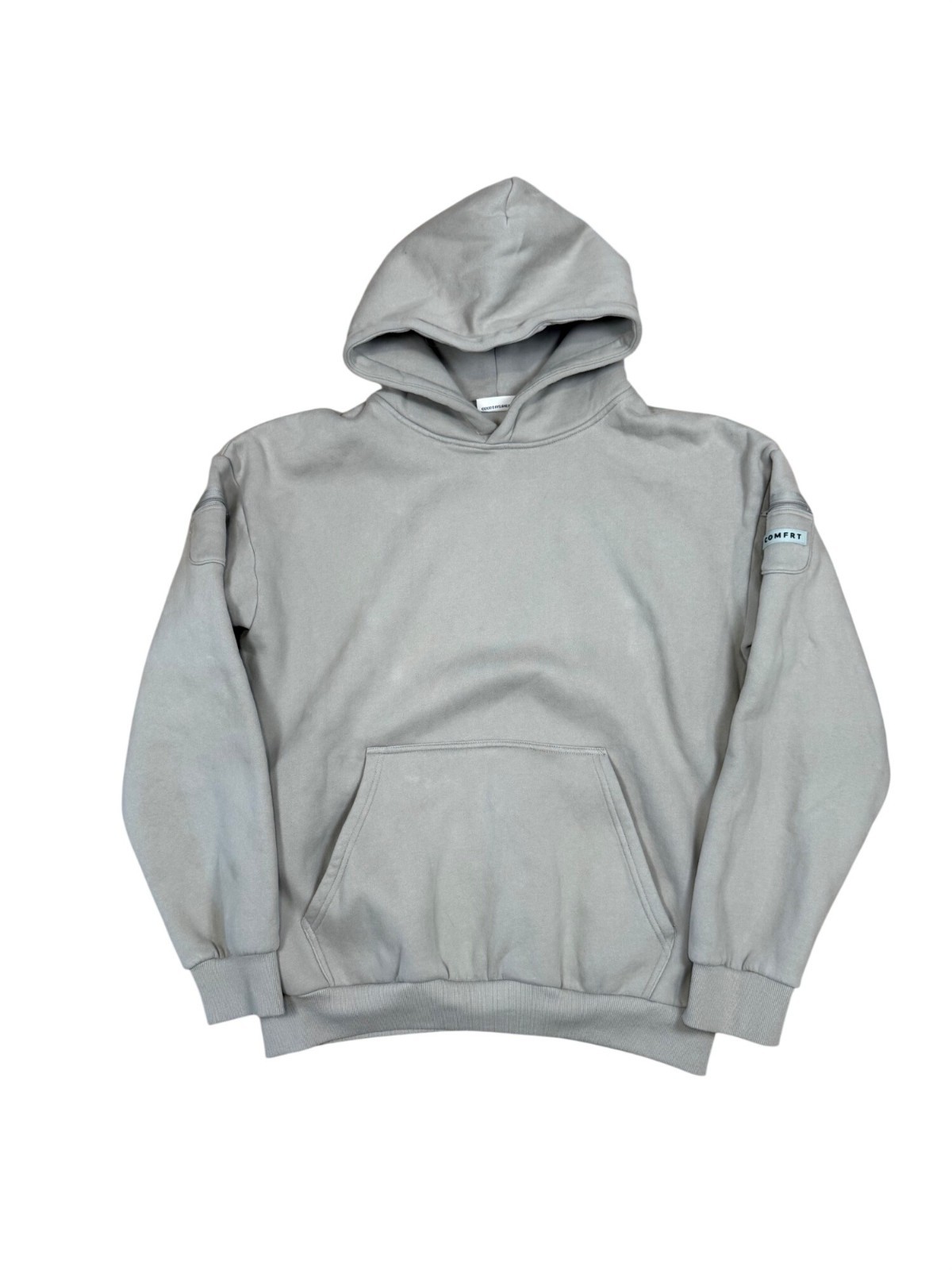 COMFRT Travel Essentials Hoodie in Stone XL