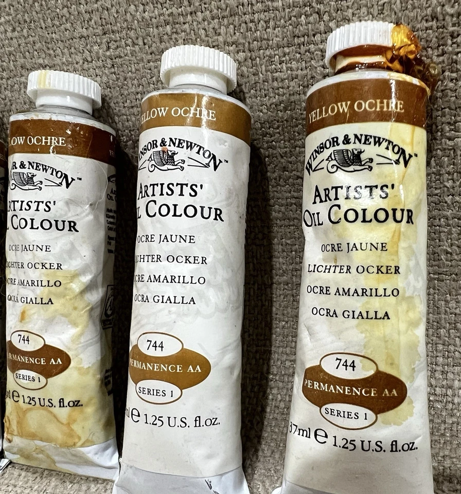 Winsor & Newton Artists' Oil Colour #744 Series 1 - YELLOW OCHRE - Set of 5 - Image 3 of 4