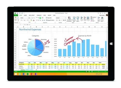 Microsoft Surface Pro 3 Tablet 12'' Touch 2560x1440 Intel i5-4300U 4GB 256GB WiFi