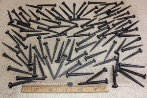 2" Rosehead 200 nails antique square wrought iron vintage rustic Decorative
