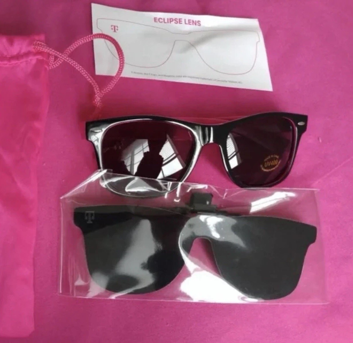 T-Mobile Occhiali da Sole Promo Lenti Eclissi SOLARE ECLISSI 2024 Singolo Paio Lotto B