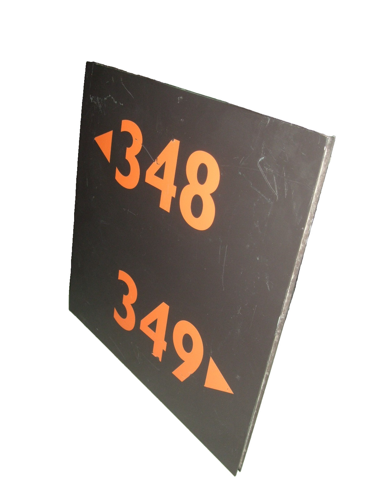 1999 Cleveland Browns Stadium Original Metal Section 348 349 Sign NFL 18x18