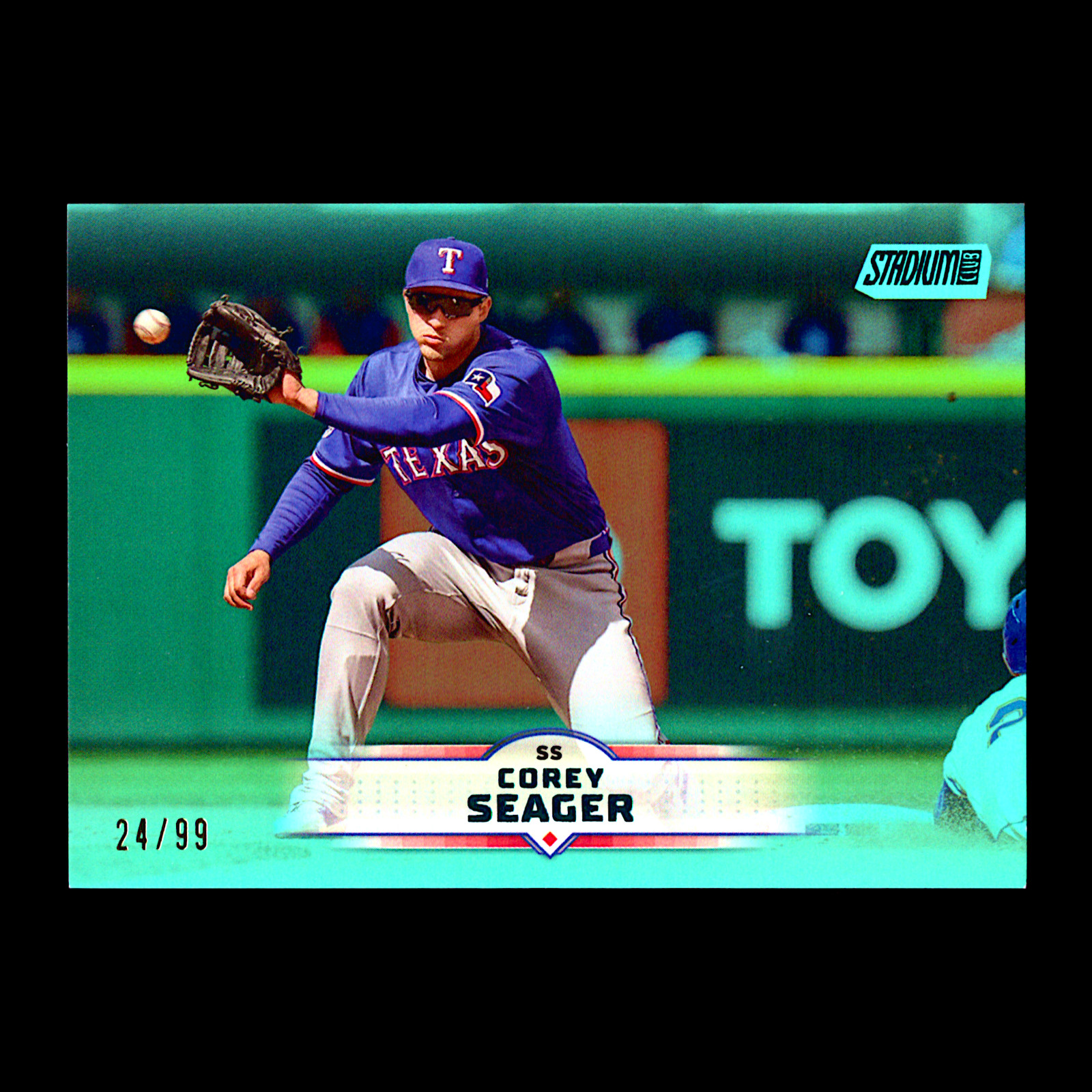 2025 Topps Stadium Club Corey Seager Turquoise Foil #116 Texas Rangers /99