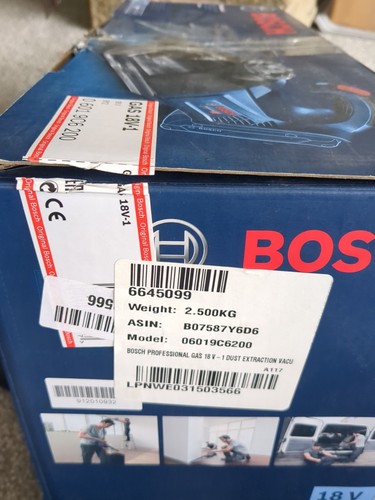 Bosch Professional Cordless Vacuum Cleaner 18V Heavy Duty - New Without Battery - Picture 12 of 12