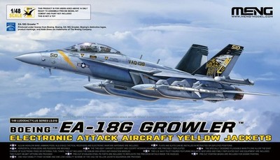 MENG LS-019 1/48 EA-18G GROWLER Electronic Attack Aircraft Yellow Jackets