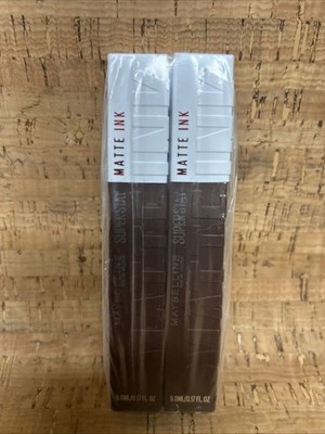 2 Pack Maybelline New York Super Stay Matte Ink Lip Color (#525 Vixen) -