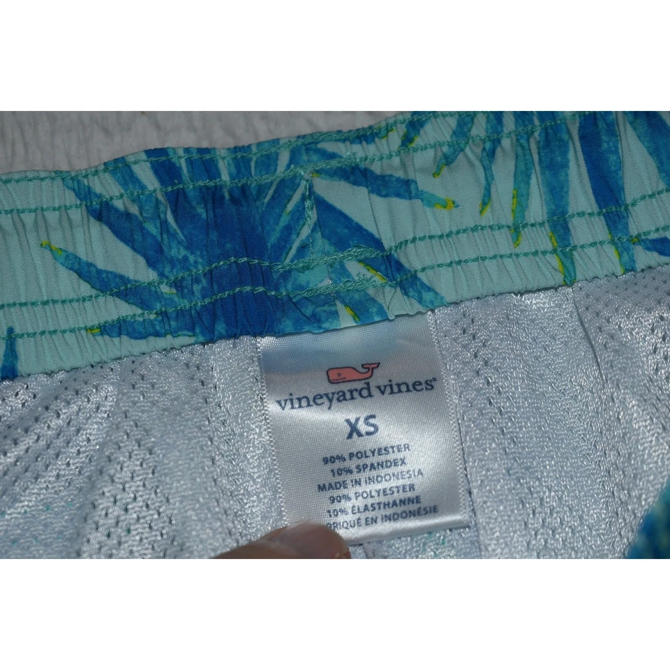 Pantalones Cortos de Natación Forrados Vineyard Vines Para Hombre Talla XS Surf Azul Verde Foto 3 de 4