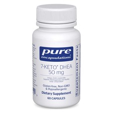 7 cápsulas Keto DHEA 50 mg 60 unidades soporte termogénesis encapsulaciones puras