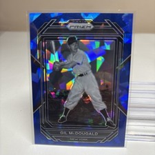 2023 Prizm Gil McDougald #67 Blue Cracked Ice Prizm Parallel New York Yankees