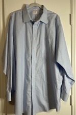 Brooks Brothers Men s Long Sleeve Shirt Blue White 19-36 Big Tall Pre Owned
