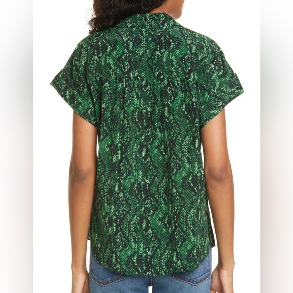 Veronica Beard Merci Python Print Silk Blouse – E… - image 2