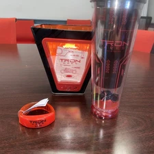 Tron Ares LED Circuit Board Popcorn Bucket & Tumbler Regal. Bonus IMAX bracelet!