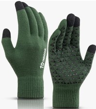 Trendoux Winter Gloves Touch Screen Dark Green X-Large