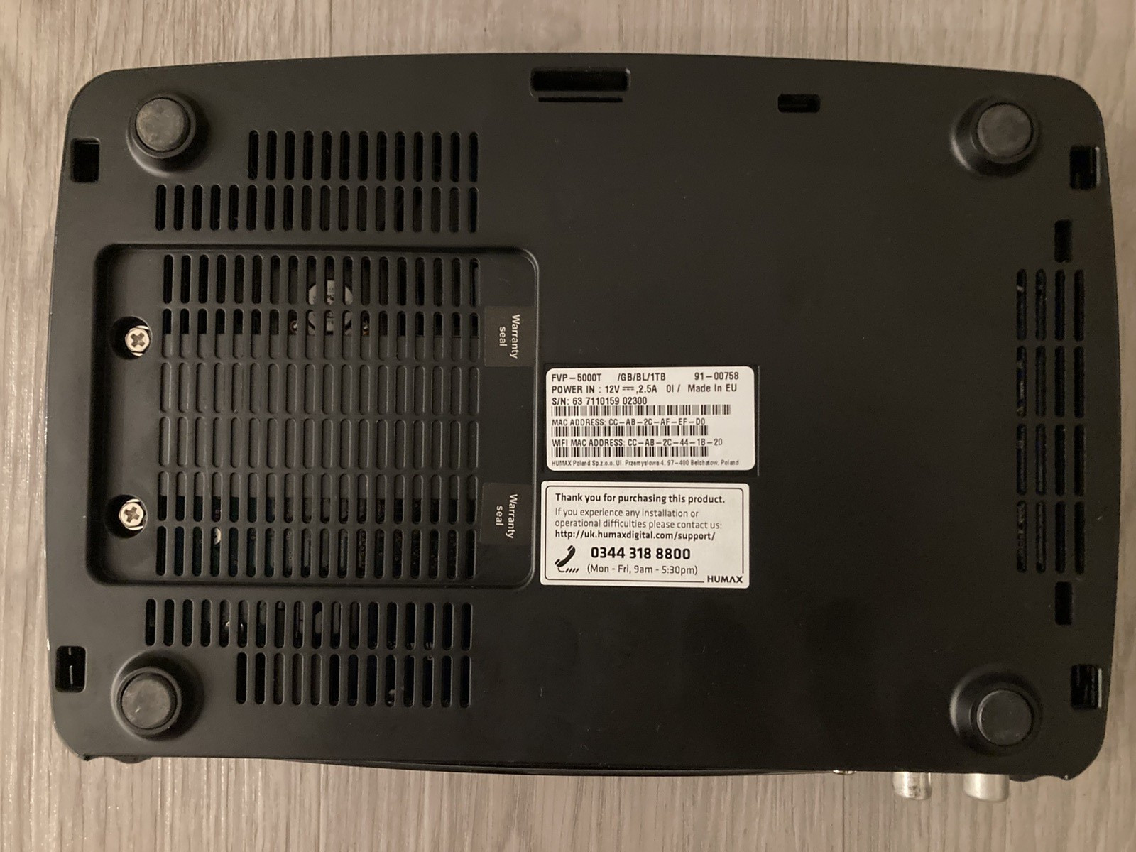 Registratore Smart TV Humax FVP-5000T 1 TB Freeview Play HD ottime condizioni - completamente testato foto 4