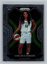 ERROR Chelsea Dungee 2021 Panini Prizm WNBA #93 Basketball Card RC Wings MISCUT