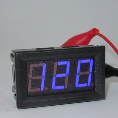 AC220V 2-wire Voltage Meter Head Digital Voltmeter W/Reverse Polarity Protection