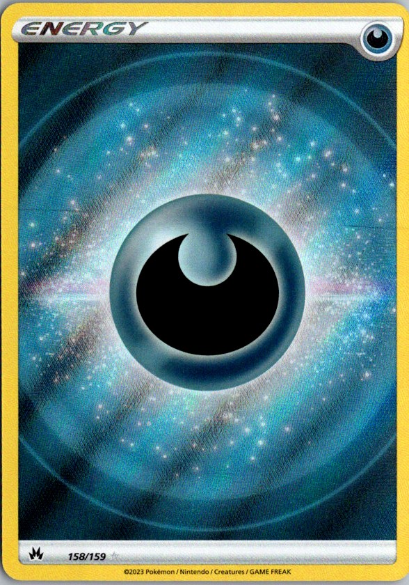 Darkness Energy (Texture Full Art) Holo Ultra Rare Crown Zenith 158/159 NM