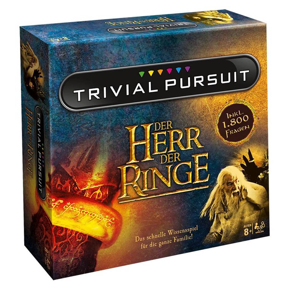 Señor de los Anillos Trivial Pursuit Edición Coleccionista Alemán Idioma Nuevo