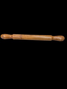 Vintage Solid Wood Rolling Pin 15” One Piece Hardwood Farmhouse Kitchen