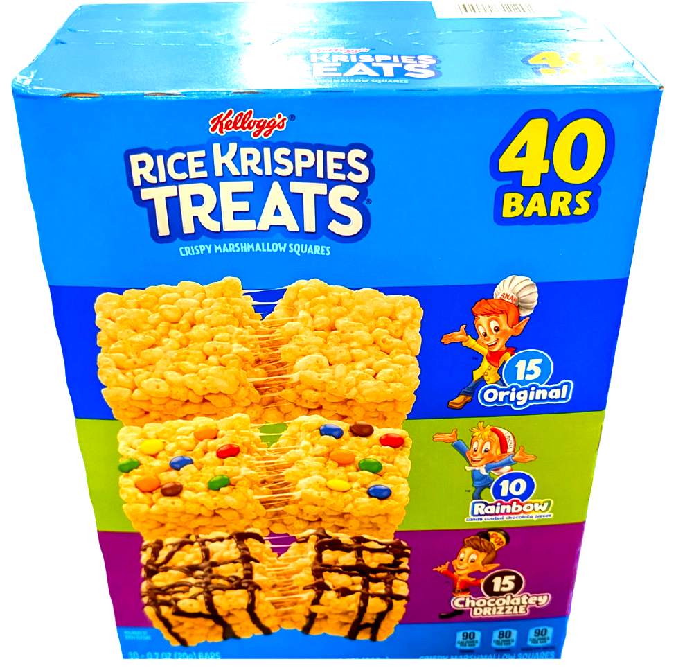 Kellogg's Rice Krispies Treats Variety Pack 40 Count EXP 03/2027