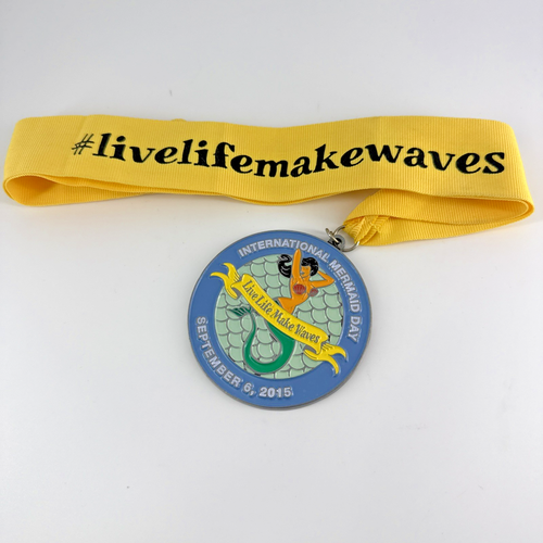 International Mermaid Day Virtual Marathon Medal • 2015 Running Event Award - Bild 2 von 6