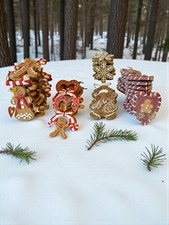 RARE Lot Of 52 Old Fashion Gingerbread Theme Christmas Tree Hanging Ornaments
